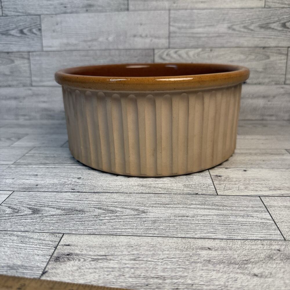Vintage Bennington Potters Pottery - Casserole Soufflé‎ Dish - 7" - David Gil